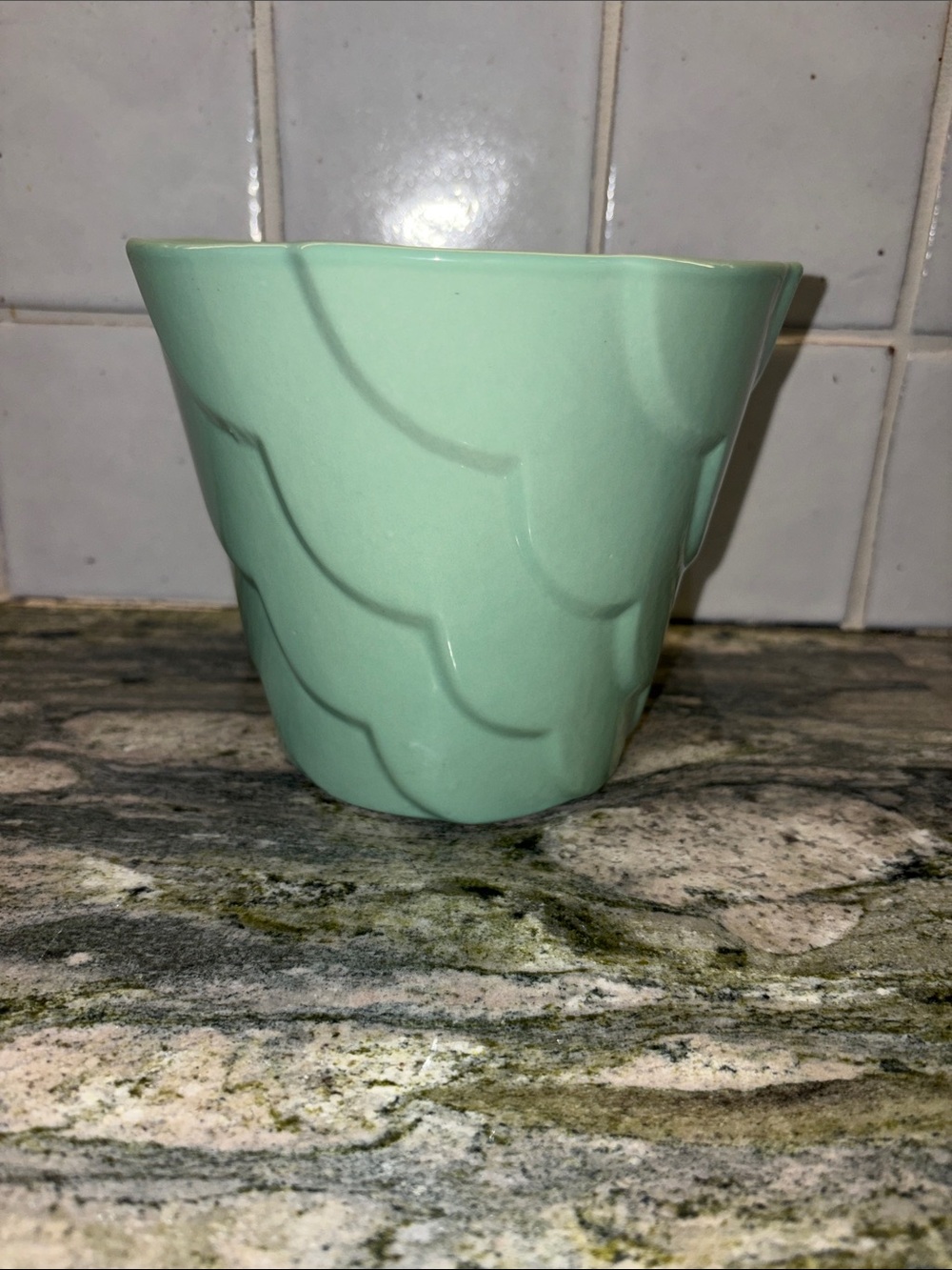 Alamo Pottery Green Planter